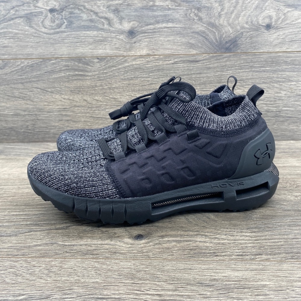 Under Armour HOVR Phantom 2 Sneakers Youth 7Y Black Grey Knit 3028592-001
